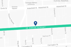 Map St Aloysius College 34 Angas Street – Adelaide Tuition Centre - Year 12 Seminar venue